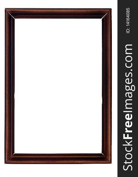 Frame for a picture or a photo on a white background.