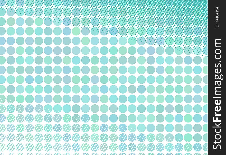 background of the circles with halftone elements