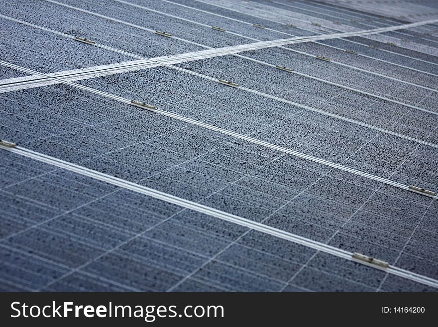 Solar panel and watter rain