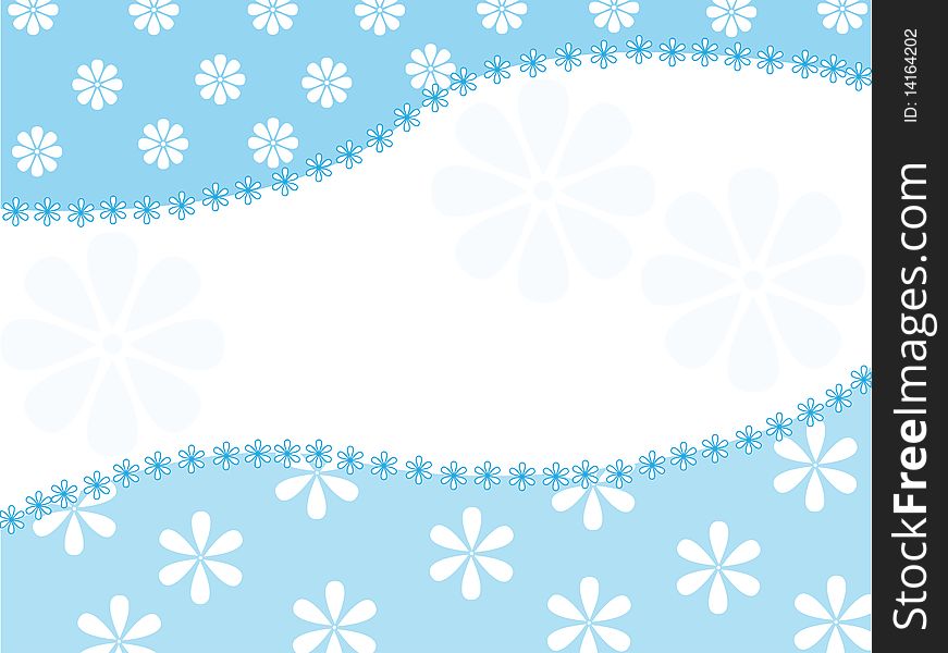 Vector background with a floral pattern