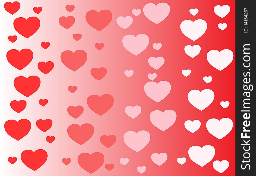 Vector heart background