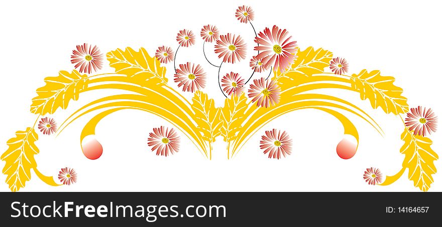 Abstract floral background, illustration for your design