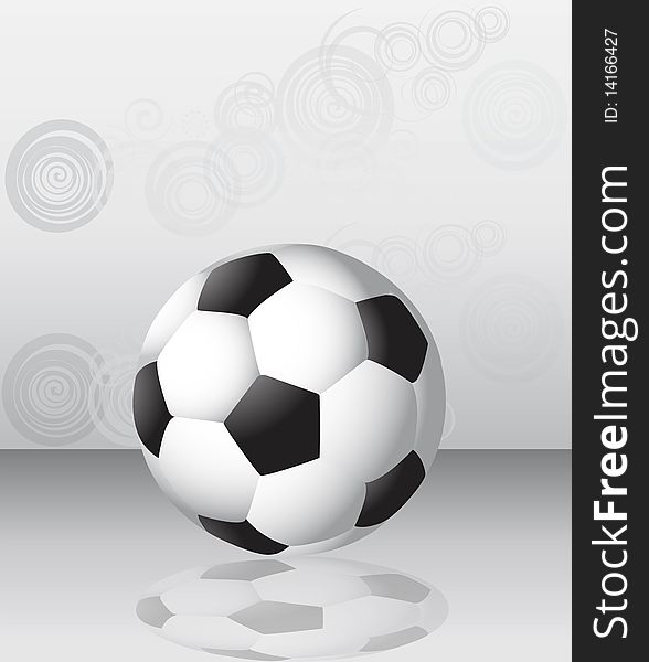 Single football ball background