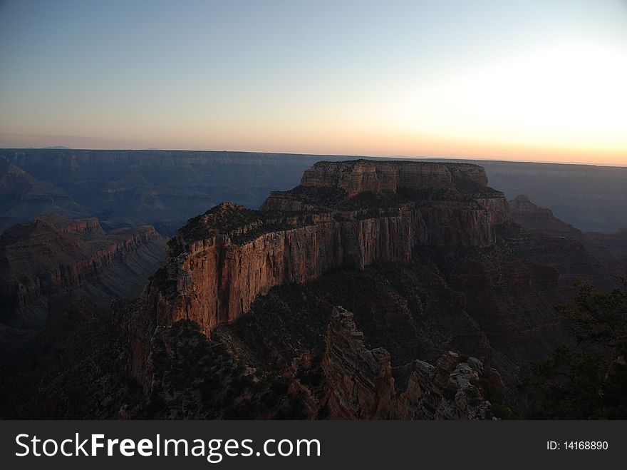 The landscape of Grand canyon in Arizona, USA. The landscape of Grand canyon in Arizona, USA