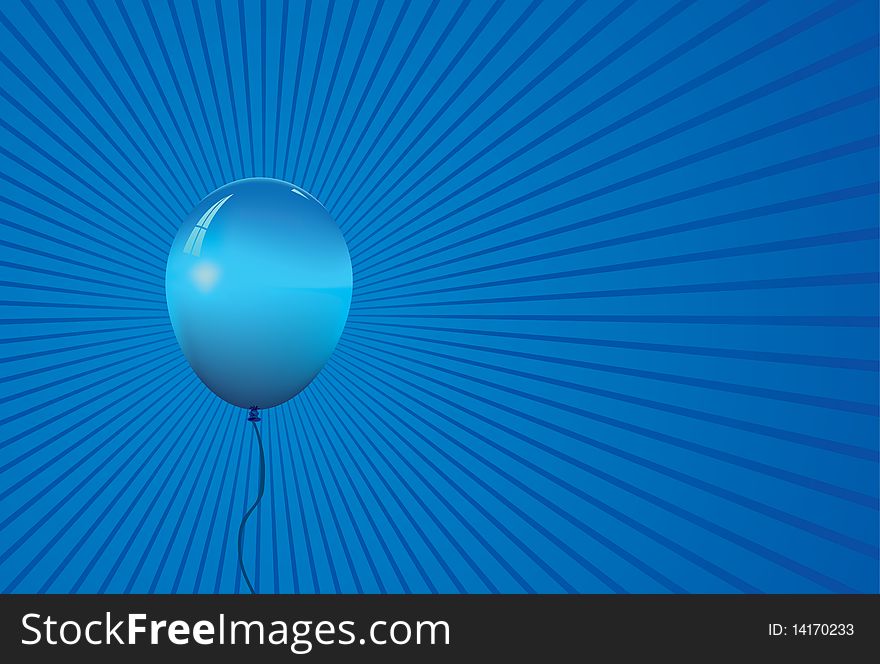 A balloon centre focal point