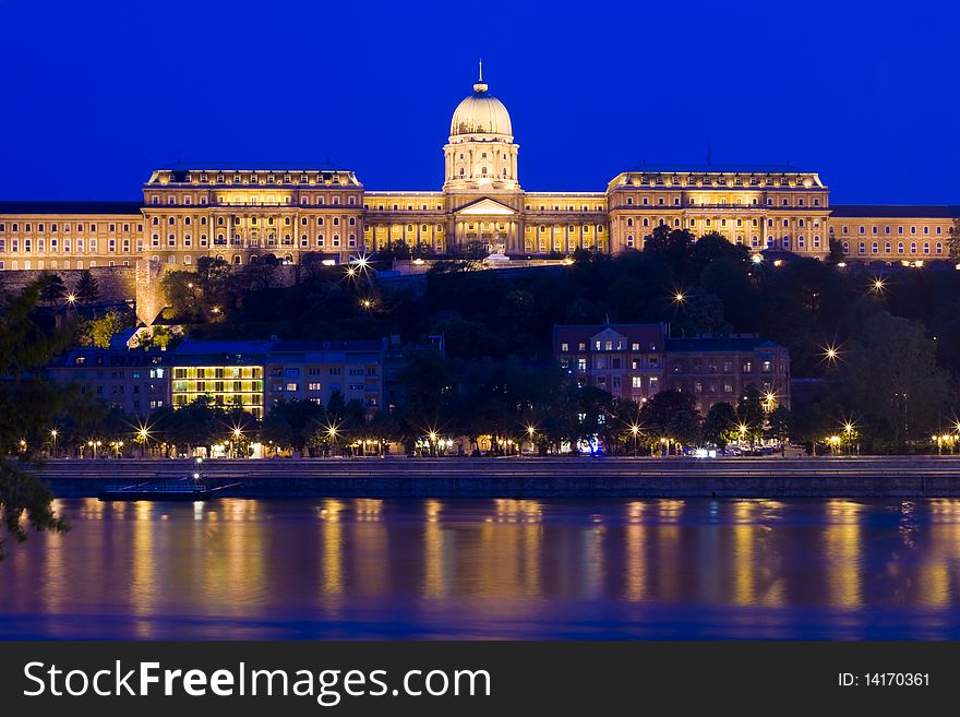 Beautiful Palace in Budapest, is reflected in the River. Beautiful Palace in Budapest, is reflected in the River.