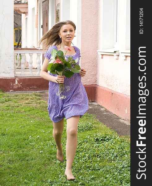 Girl With Flowers