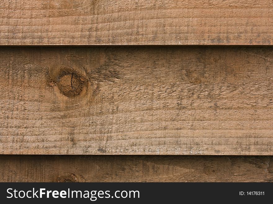 Close up of a wooden fence panel