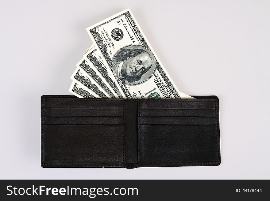 US Dollar Bills in a Wallet