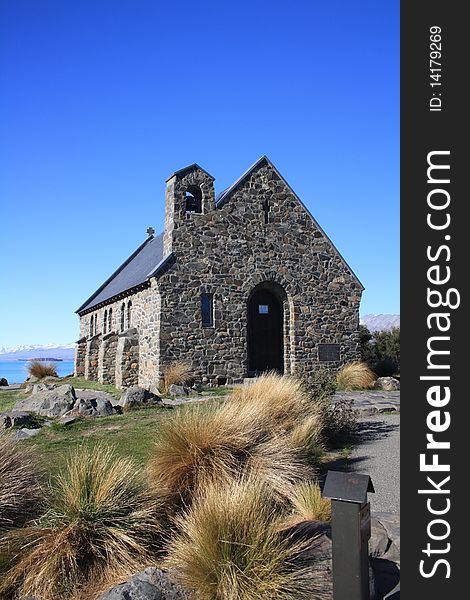 Church on the banks of Lake Tekapo, New Zealand. Church on the banks of Lake Tekapo, New Zealand