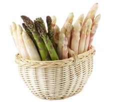 Fresh Asparagus In Basket Royalty Free Stock Image Fresh Asparagus In Basket Royalty Free Stock Image