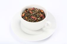 Cup Of Green Tea Leaves Royalty Free Stock Photos Cup Of Green Tea Leaves Royalty Free Stock Photos
