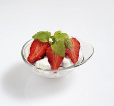 Ice Cream With Berries Stock Image Ice Cream With Berries Stock Image