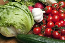 Set Of Different Vegetables Stock Images