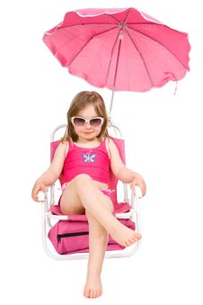 Little Girl On The Beach Royalty Free Stock Images Little Girl On The Beach Royalty Free Stock Images