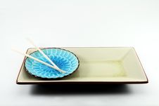 Chopsticks And Oriental Plates Royalty Free Stock Photos Chopsticks And Oriental Plates Royalty Free Stock Photos