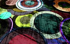 Grunge Circles On The Wall Stock Image Grunge Circles On The Wall Stock Image