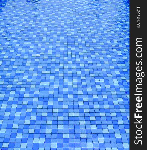 Tiles of a swimming pool