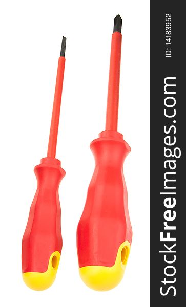 Two red-yellow screwdrivers