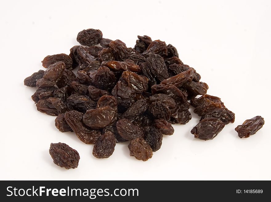 Raisins on a neutral background