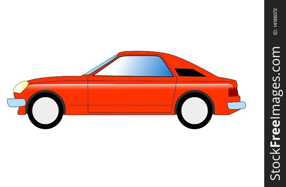 Colored vector illustration of off sport car