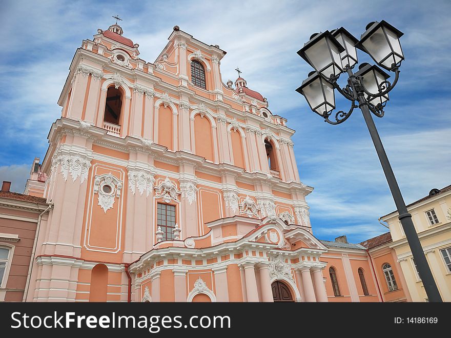 St. Casimir's Church in Vilnius, Lithuania. St. Casimir's Church in Vilnius, Lithuania.