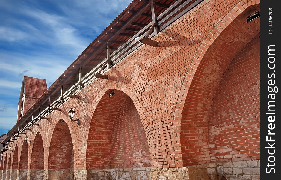 City wall and watchtower in old Riga, Latvia. City wall and watchtower in old Riga, Latvia.