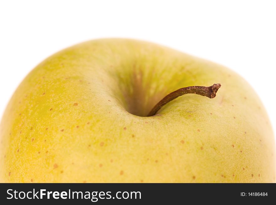 Yellow Apple isolated on white background