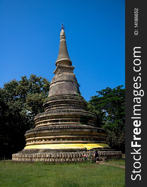 Old Pagoda in Chiang Mai, Thailand