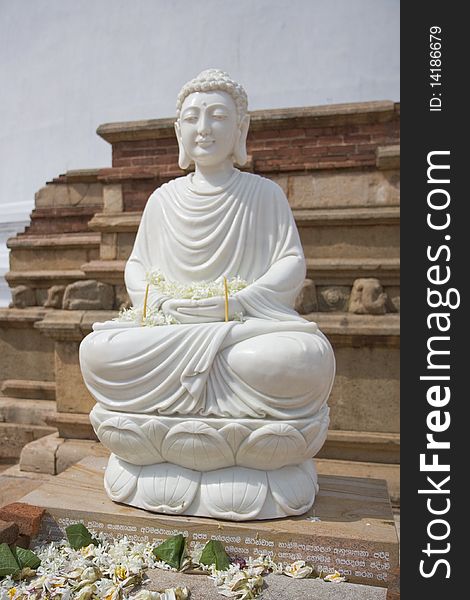 White Buddah Statue