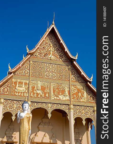 Beautiful temple at vientiane province ,LAOS