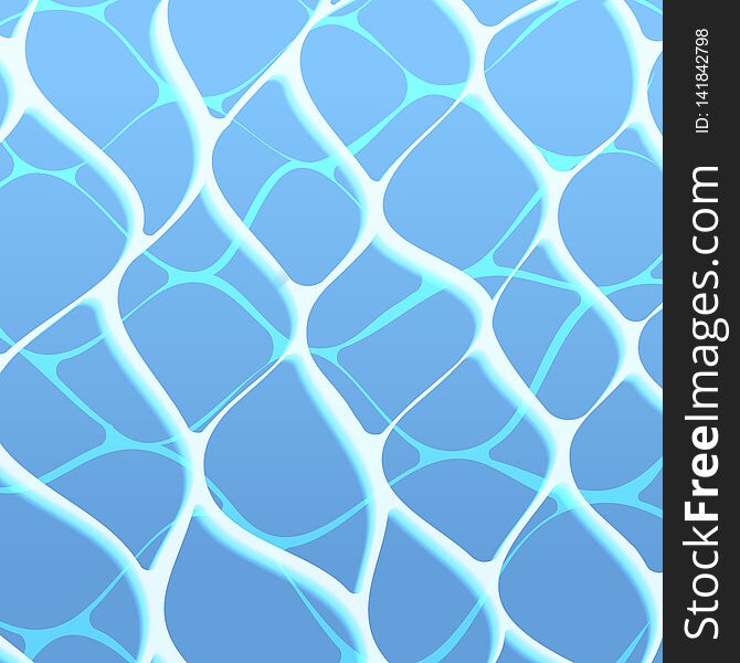 Vector blue awter rippled surface texture backdrop