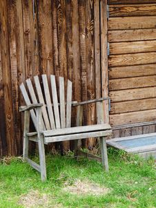 Old Garden Chair Royalty Free Stock Images