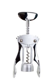 Steel Corkscrew Isolated On White Background Stock Image Steel Corkscrew Isolated On White Background Stock Image