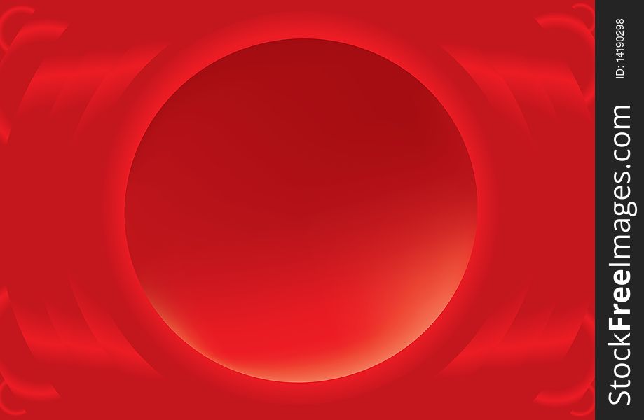 Abstract background with rounded hole element in it