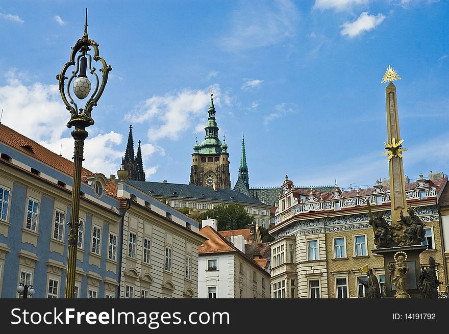 One of the biggest castles in the world, the Prague's Castle holds the presidential offices and also keep the Czech Crown Jewels. One of the biggest castles in the world, the Prague's Castle holds the presidential offices and also keep the Czech Crown Jewels.