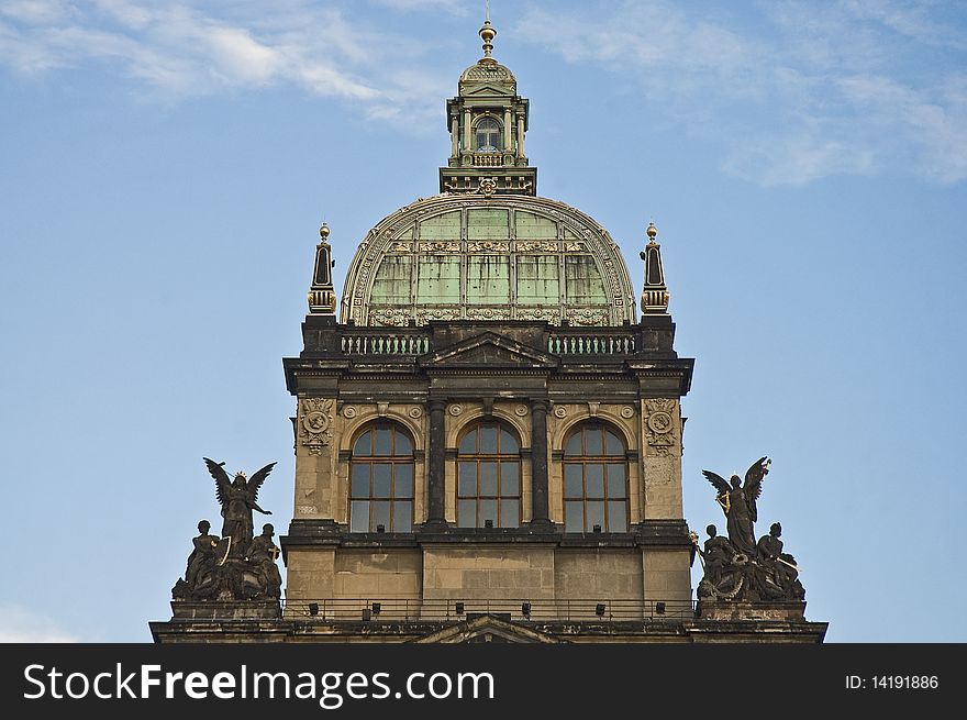 National Museum dome located at Prague, Czech Repubic. National Museum dome located at Prague, Czech Repubic