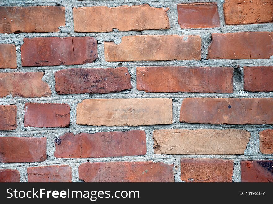 Background made from red brick wall. Background made from red brick wall