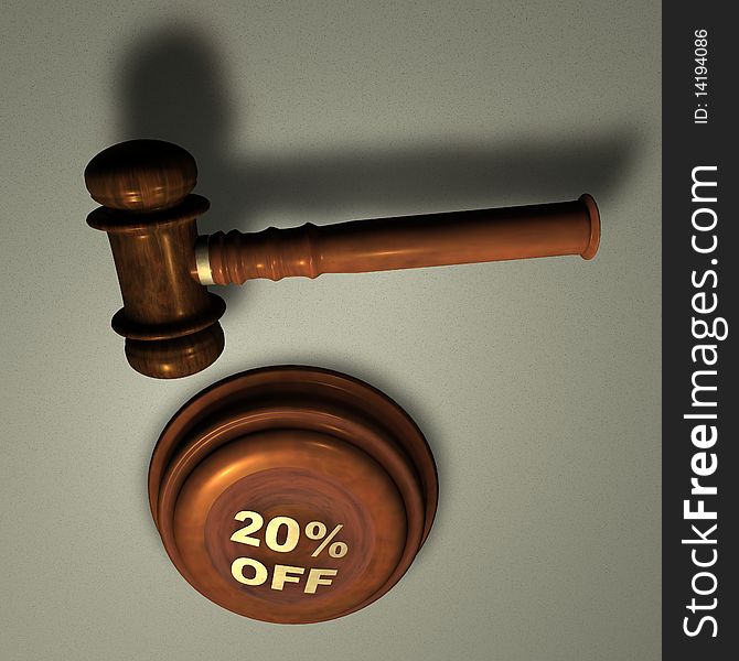 Gavel with 20% OFF