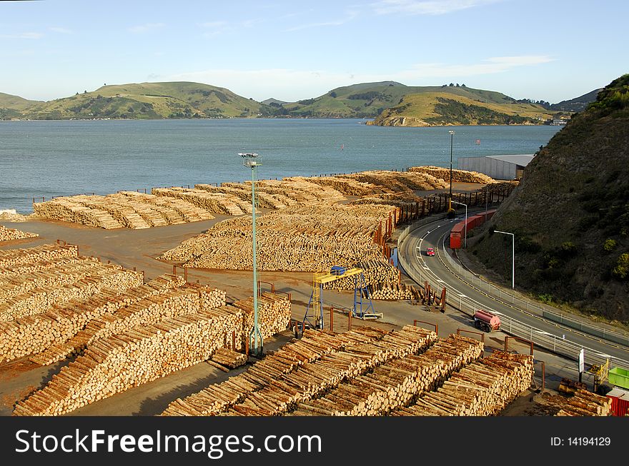 The terminal of port Chalmers, NZ