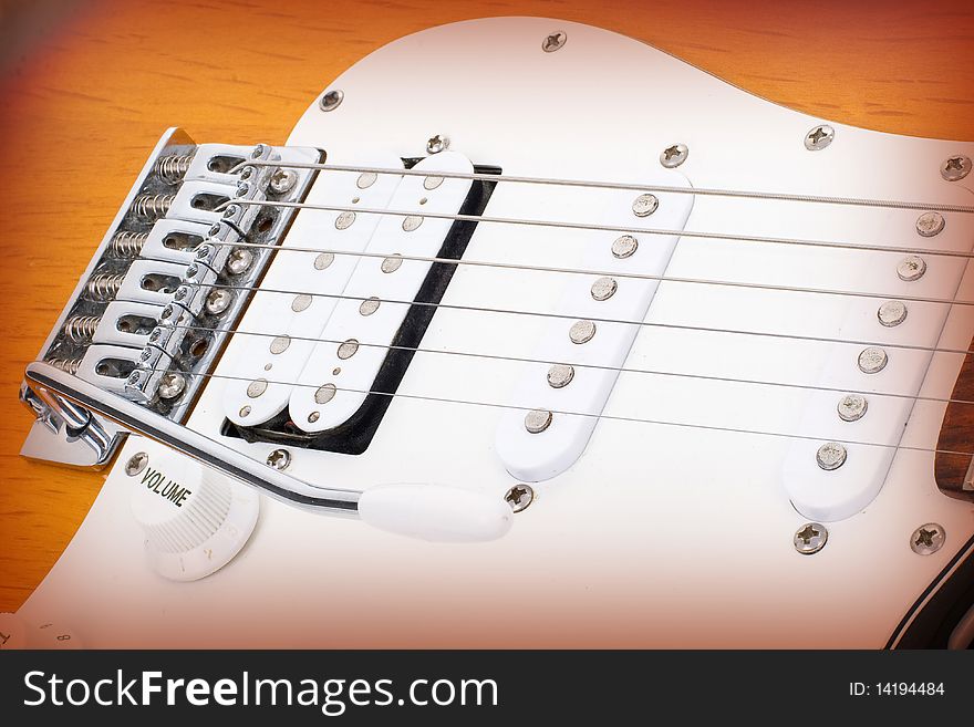 Electricguitar Isolated On Gradient Background