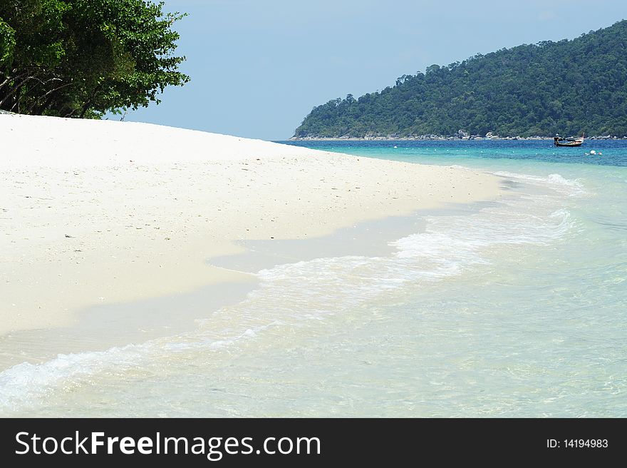 Beautiful beach and sea in Thailand