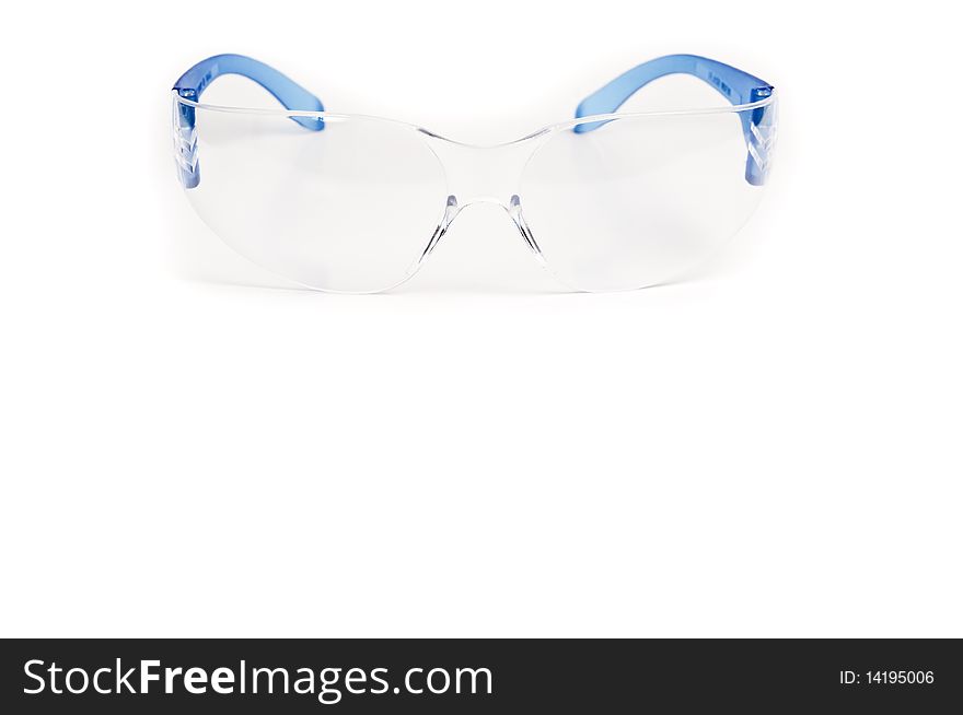 Safety clothing for person protect in a white background