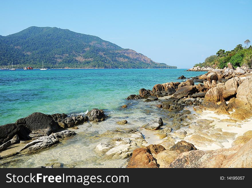 Beautiful beach and sea in Thailand