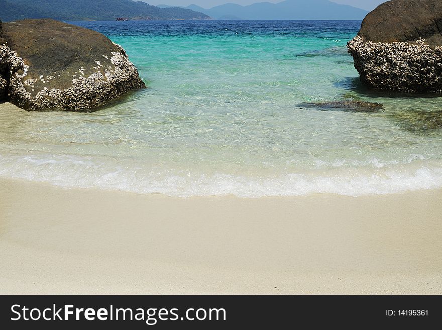 Beautiful beach and sea in Thailand