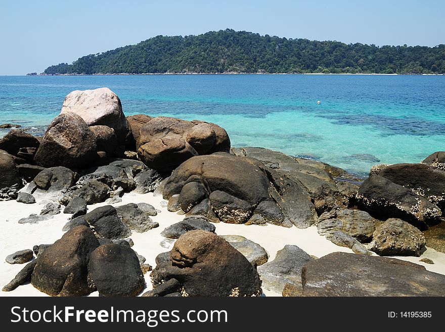 Beautiful beach and sea in Thailand