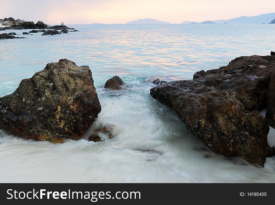 Beautiful beach and sea in Thailand