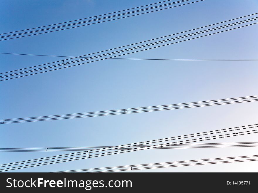 Electricity tower for energy in beautiful landscape. Electricity tower for energy in beautiful landscape