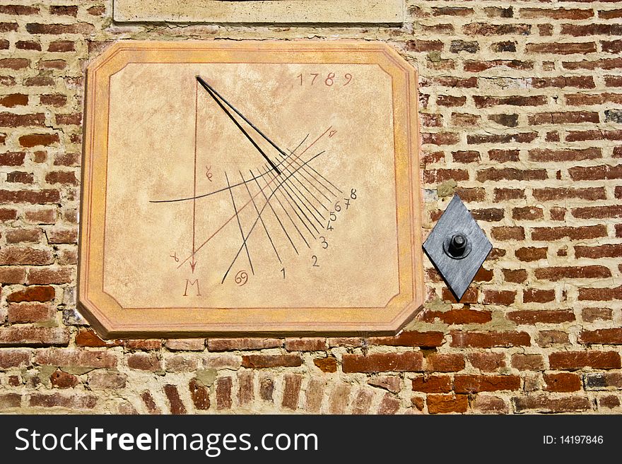 Traditional Italian sundial, a good symbol of anything related to time