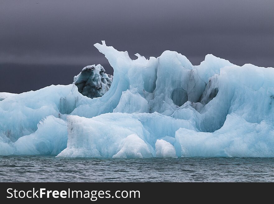 Iceberg in Jokulsarlon summer season in Iceland